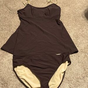 Shape FX Brown Tankini Size 18 Beach Pool